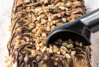 Sugar-Free Low-Carb Creamy Peanut Butter Ice Cream Cake