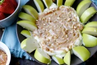 Caramel Apple Pecan Cheesecake Dip Recipe for Fall Parties