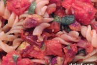 Tomato, Chorizo & Pistachio Pasta Salad with Zesty Dressing