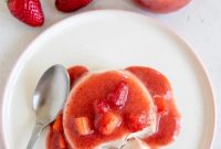 Coconut Panna Cotta with Fresh Strawberry Sauce