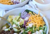 Cheeseburger Salad Bowls: Deconstructed Burger Recipe