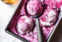Honeyed Blackberry Mascarpone Ice Cream Recipe