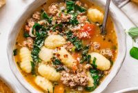 Hearty Italian Sausage Gnocchi Soup Recipe