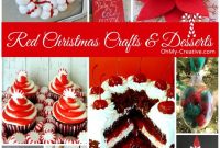 Red Holiday Crafts and Desserts for a Festive Christmas