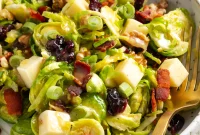 Citrus-Shaved Brussels Sprout Salad with Toasted Almonds