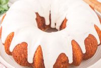 Eggnog Bundt Cake Recipe with Warm Rum Glaze