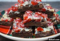 Cherry Chocolate Brownies with Gooey Chocolate-Covered Cherries