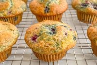 Mixed Berry Muffins with Vanilla Streusel Topping