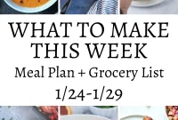 Weekly Meal Plan: What to Cook Jan 24–29