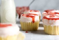 Lemon Strawberry Cupcakes Recipe with Fresh Citrus Frosting