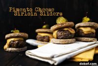 Pimento Cheese Sirloin Sliders with Caramelized Onions