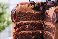 Moist Chocolate Walnut Cake Recipe for Perfectly Soft Layers