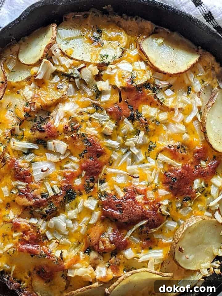 Cheesy Potato Skillet Bake