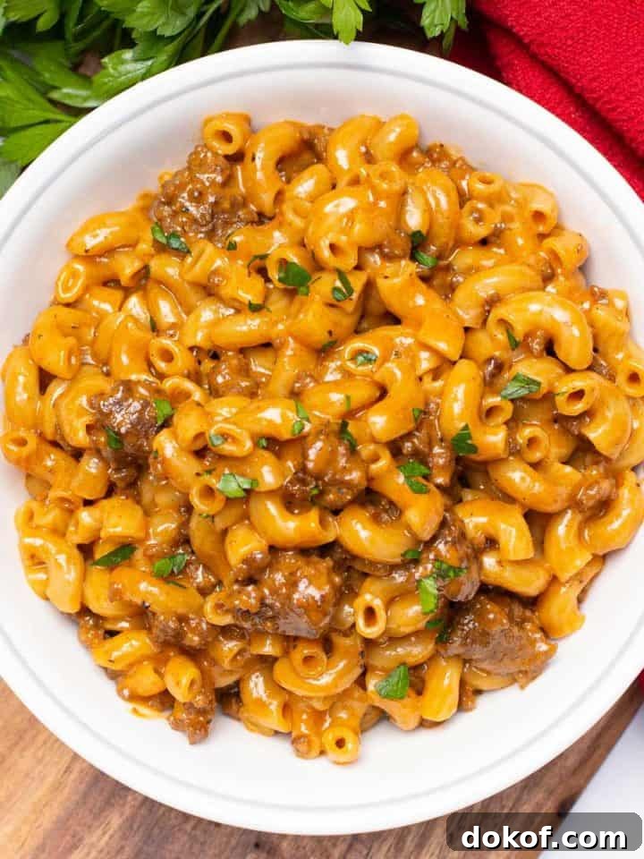 Instant Pot Cheeseburger Macaroni.