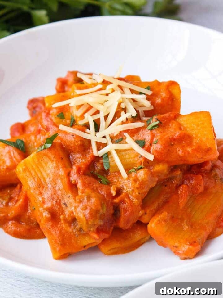Creamy One Pot Rigatoni