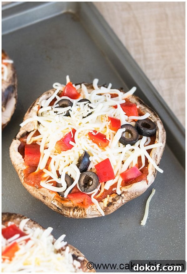 Portobello Mushroom Pizza Recipe (Low Carb Dinner) 1