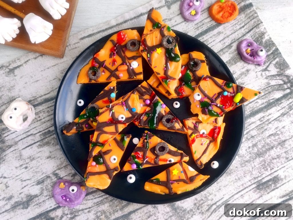 White Chocolate Halloween Bark: Spooky Candy Bark Recipe 10 img 106743 9