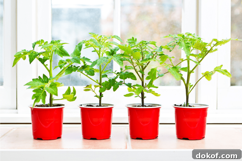 growing tomatoes indoors from seeds