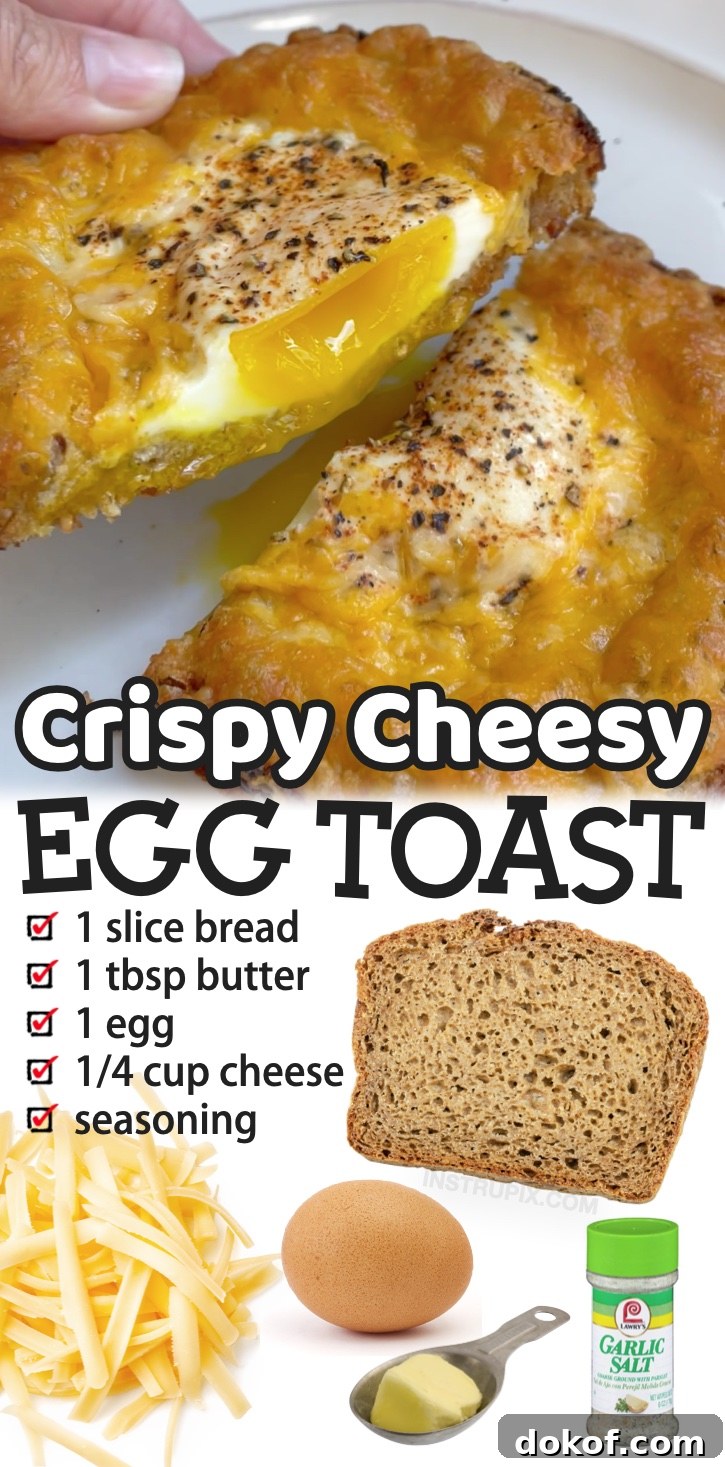 My kids favorite breakfast to make before school! Super quick and easy to make with just a few ingredients. If you're looking for fun and simple breakfast ideas for busy mornings, this cheesy egg toast is perfect for serving one person. My teenagers also like to make it as an after school snack because we almost always have the ingredients on hand. A healthy breakfast compared to the usual cereal or muffins! Especially if you serve it with avocado. Super yummy and crispy!