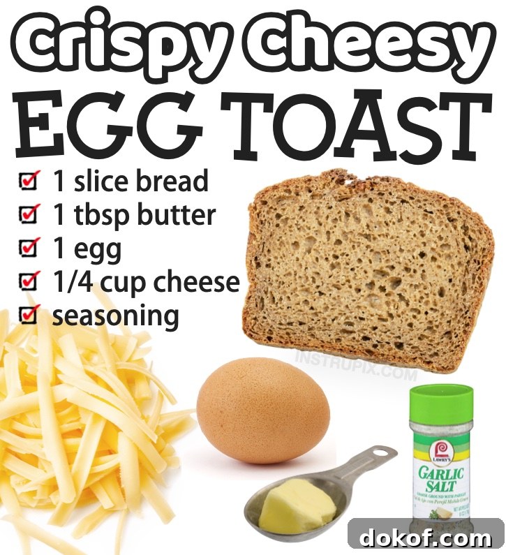 Crispy Cheesy Egg Toast | A super fun breakfast idea for one! My kids love this easy way of basically making an open faced sandwich in the toaster oven. Just a few cheap and simple ingredients! A great breakfast idea for busy school mornings for teens and older kids. Make it healthy using a whole grain bread. So yummy!