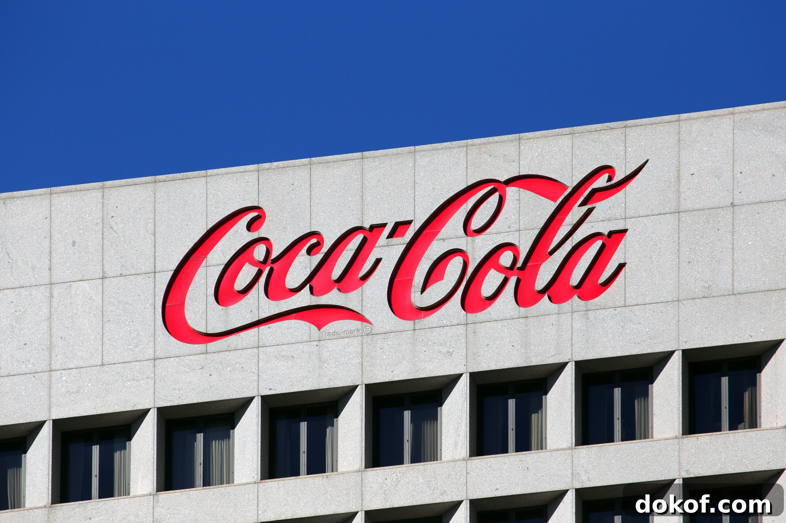 The Coca-Cola World Headquarters building located in Atlanta, Georgia