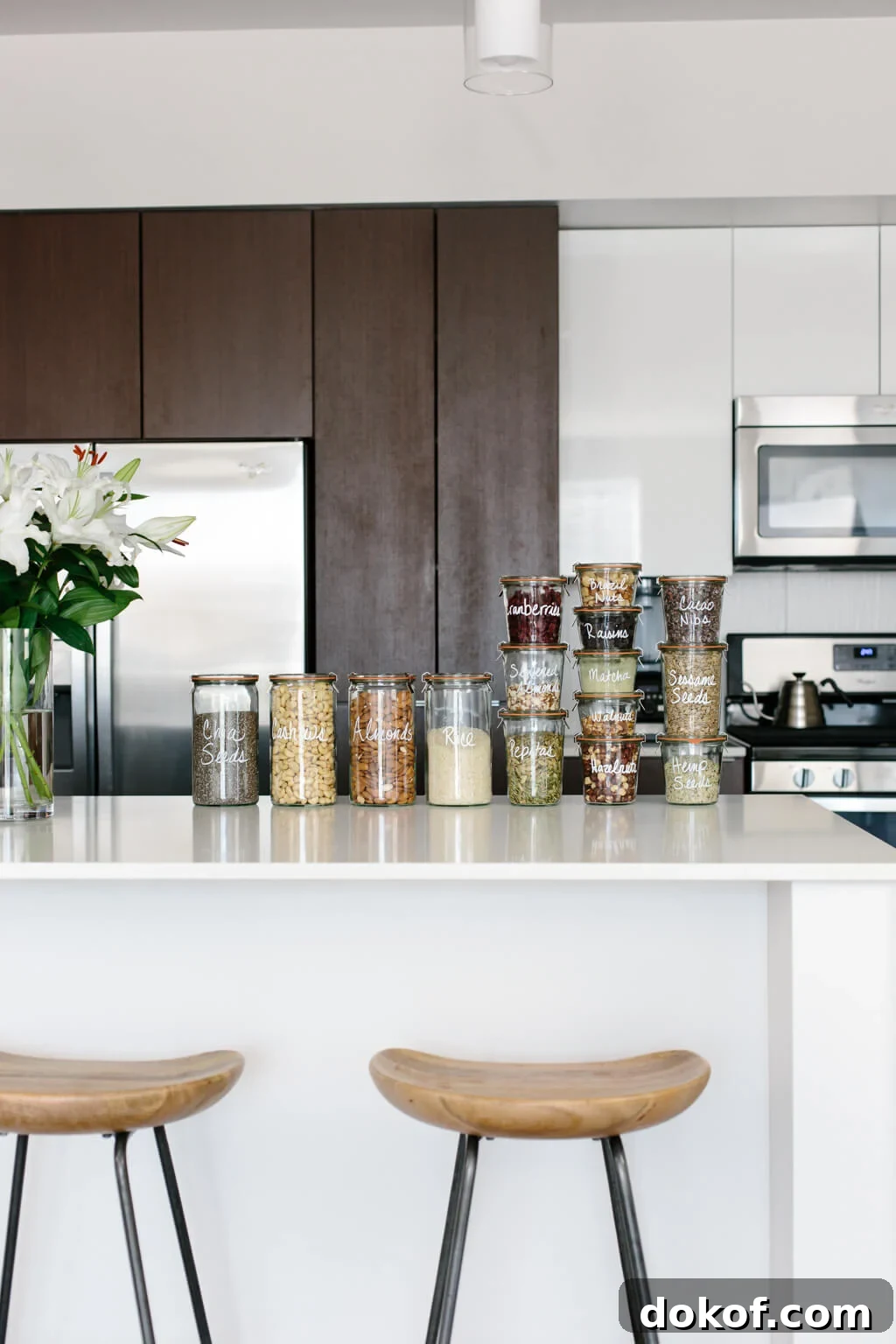 Pantry organization ideas - I've got several tips for creating a healthy pantry and moving all your storage containers to glass jars.