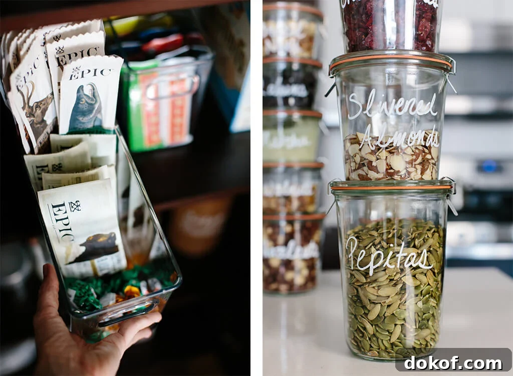 Pantry organization ideas - I've got several tips for creating a healthy pantry and moving all your storage containers to glass jars.