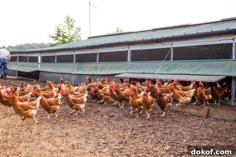 What Free Range Really Means and Why Those Little Blue Stickers Matter 2 A flock of Happy Egg Company Chickens
