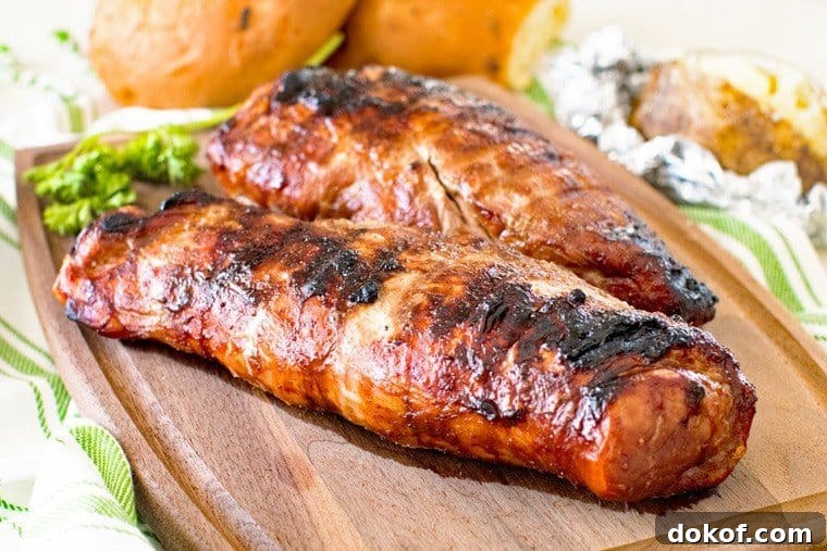 Asian Pork Loin on cutting board