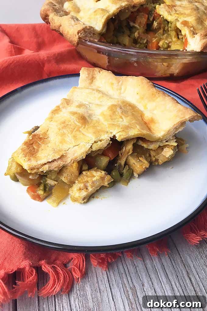 Enjoying a Slice of Chicken Curry Pot Pie | Foodal.com