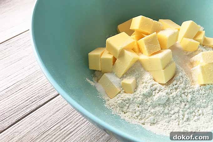 Cubes of Butter and Flour to Make a Flaky Crust | Foodal.com