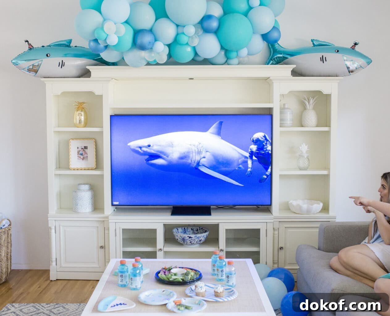Shark Week celebration decor