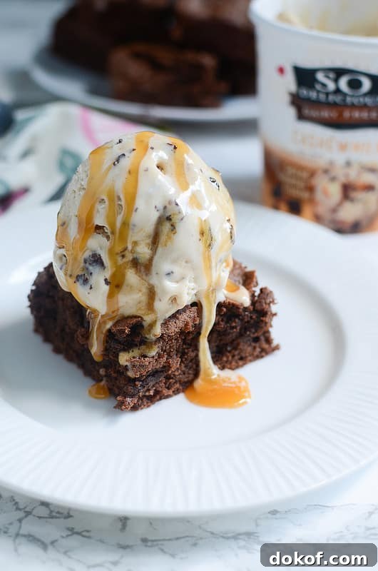 Gluten-Free Caramel Brownie Sundae | Fake Ginger