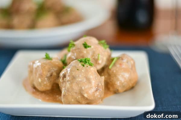 Creamy Stroganoff Meatballs with Mushroom Sauce 3 Stroganoff Meatballs