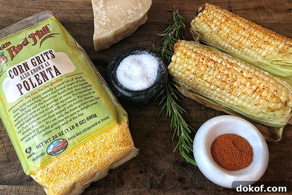 spicy sweet corn polenta ingredients