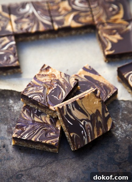 no-bake chocolate peanut butter bars | pamela salzman