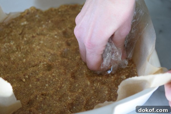press the crust