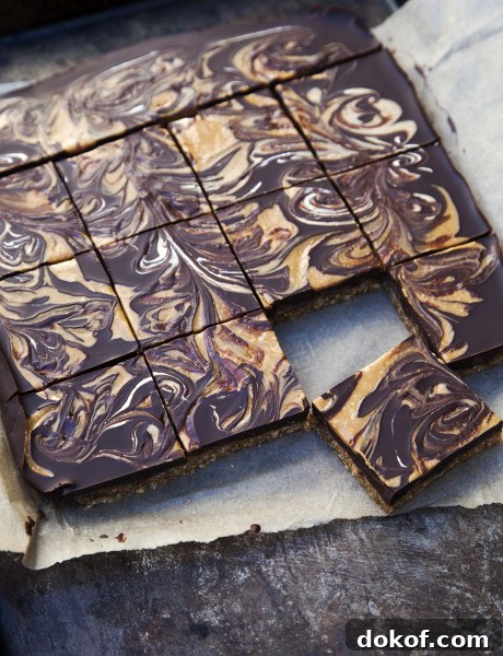 no-bake chocolate peanut butter bars | pamela salzman