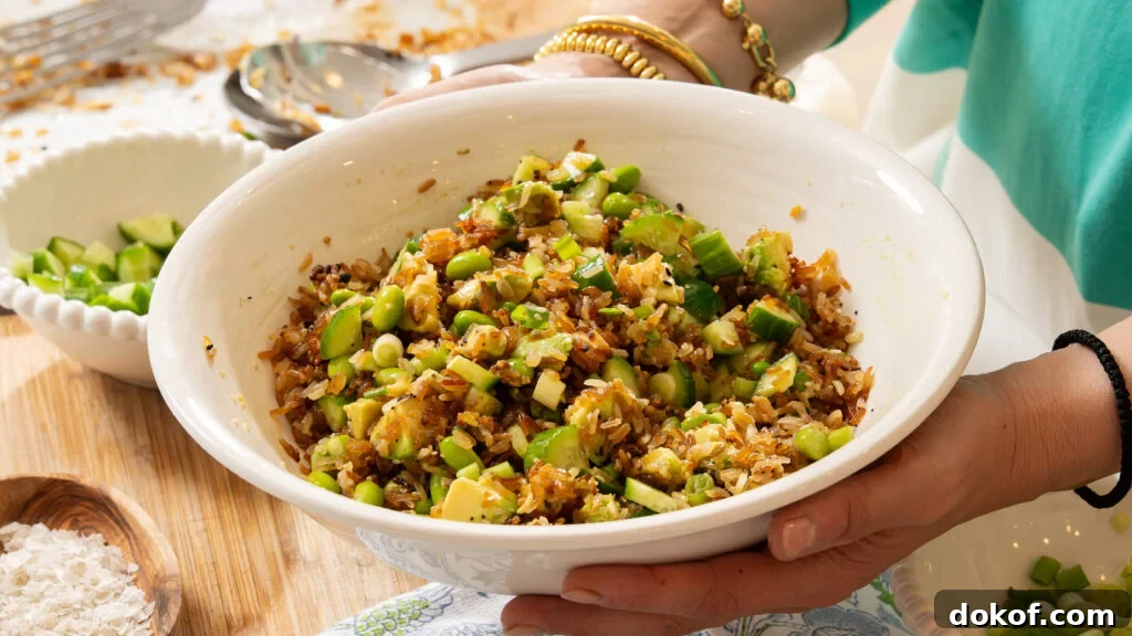 Crispy rice salad