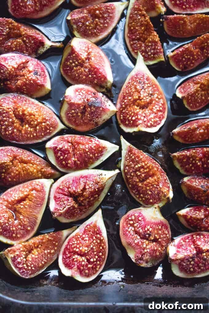 These vanilla and honey baked figs are the perfect juicy, sweet fruit topping to any breakfast or dessert. Perfect on porridge, pancakes or ice cream. Super easy to make and last in the fridge all week.