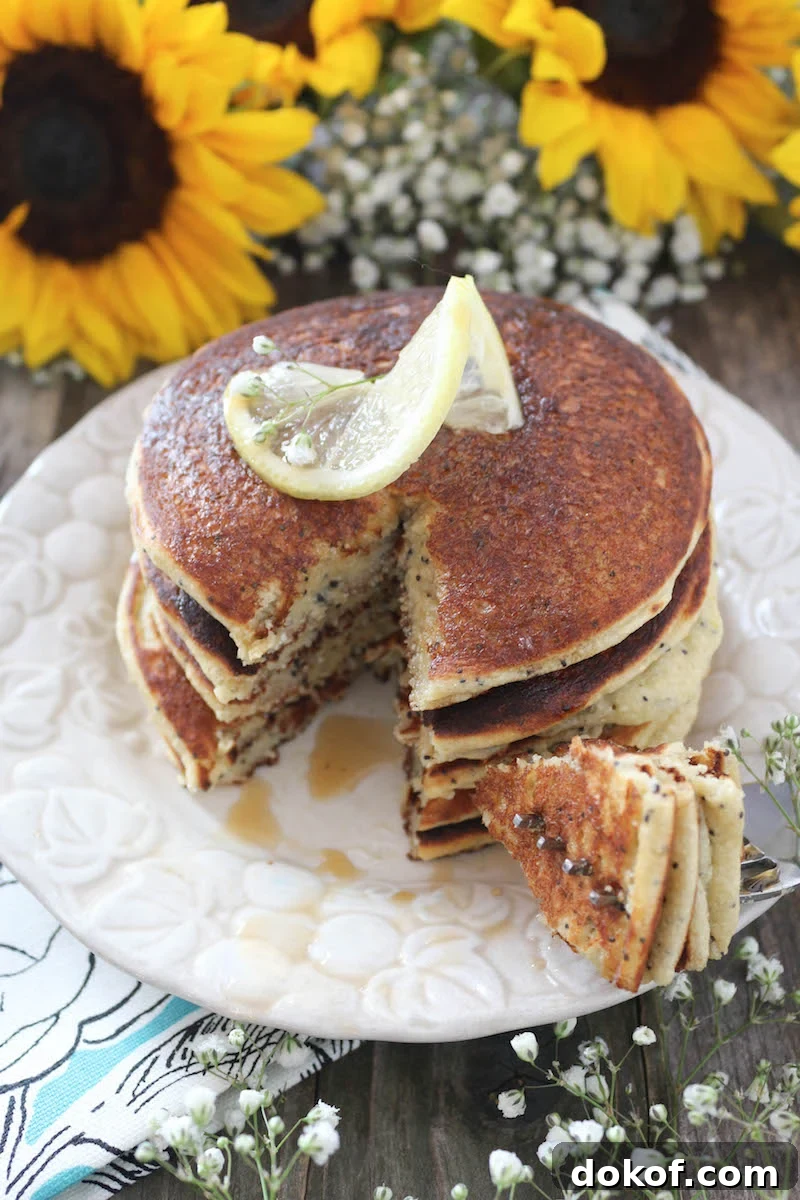 PaleOMG Lemon Poppyseed Pancakes