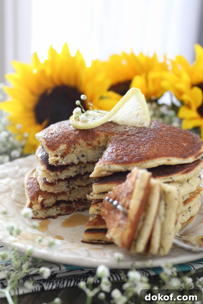 PaleOMG Lemon Poppyseed Pancakes