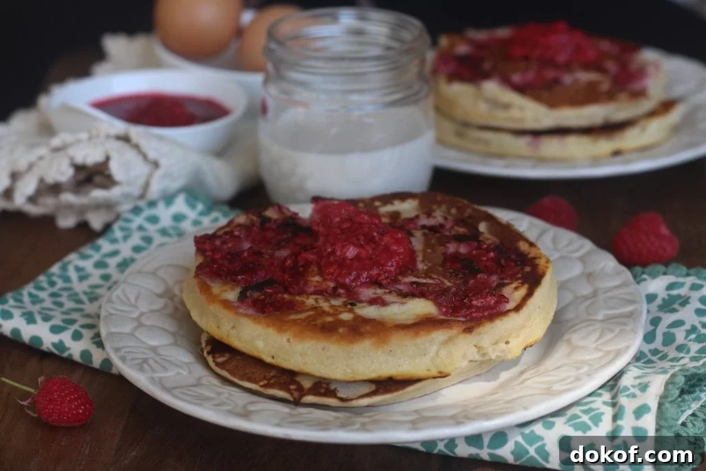 PaleOMG Lemon Raspberry Pancakes