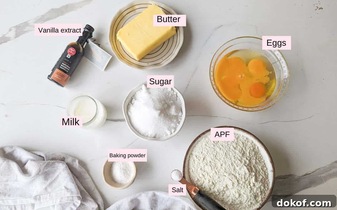 Classic Old-Fashioned Pound Cake Recipe: Step-by-Step Guide 3 ingredients needed to make basic old fashioned pound cake