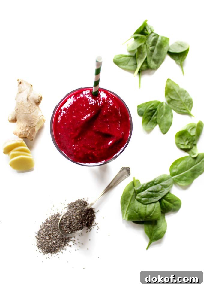 Raspberry and Beet Smoothie. Energizing. Detoxifiying. Easy. Healthy. Delicious. #Vegan #Glutenfree