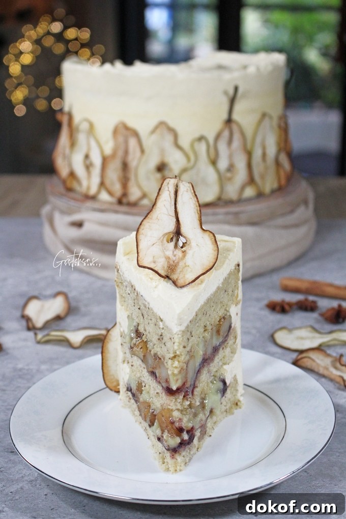 Caramelized Chai Pear Cake