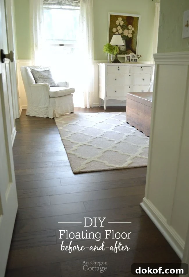 Floating Floor Before and After: Stunning DIY Transformation Guide 2 DIY Floating Floor Before and After- an easy update you can do in a day