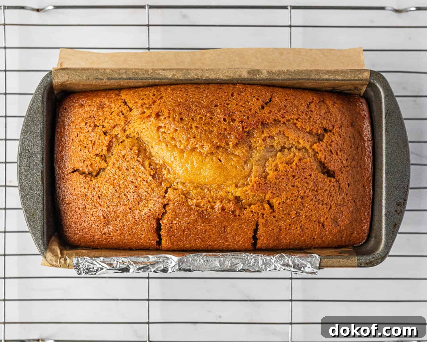 Moist Vegan Golden Syrup Cake Recipe with Sticky Glaze 8 Step 4, the baked cake.