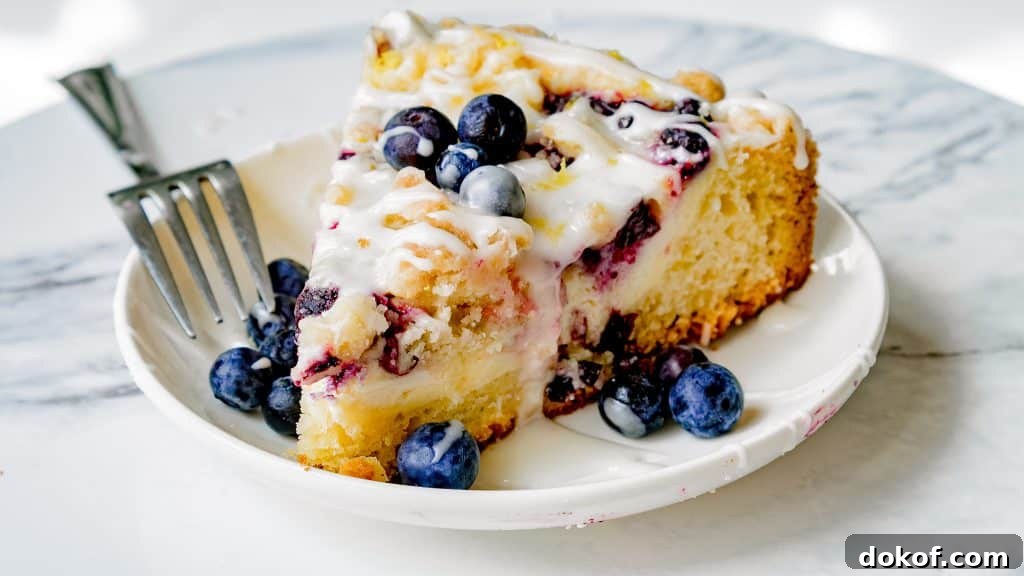 Blueberry Cream Cheese Coffee Cake