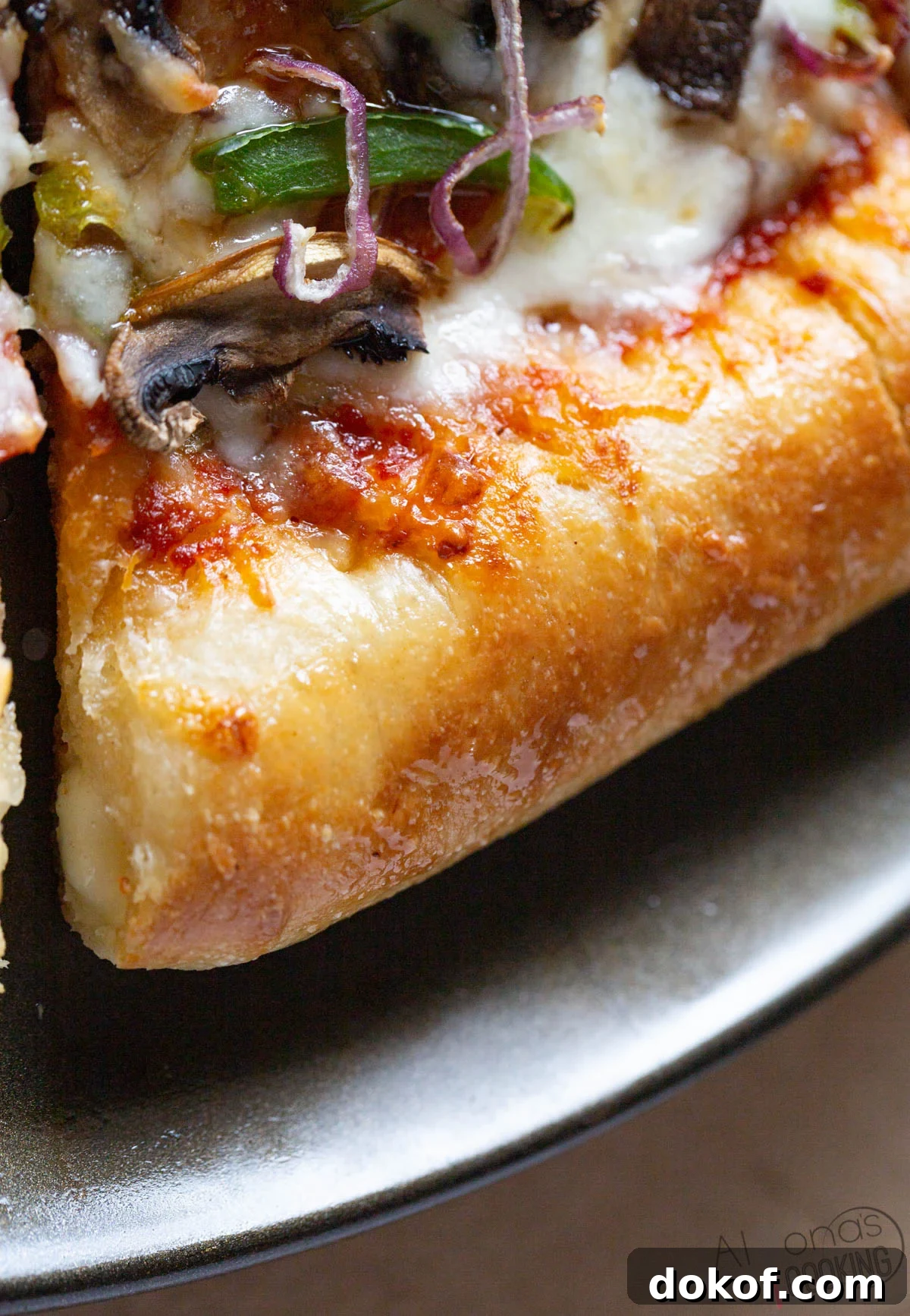 stuffed crust pizza